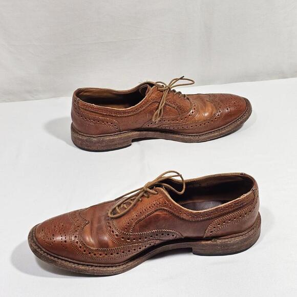 Allen Edmonds McTavish Dress Shoes Brown Wingtip Leather Oxford Mens Size 10.5 D main image 9